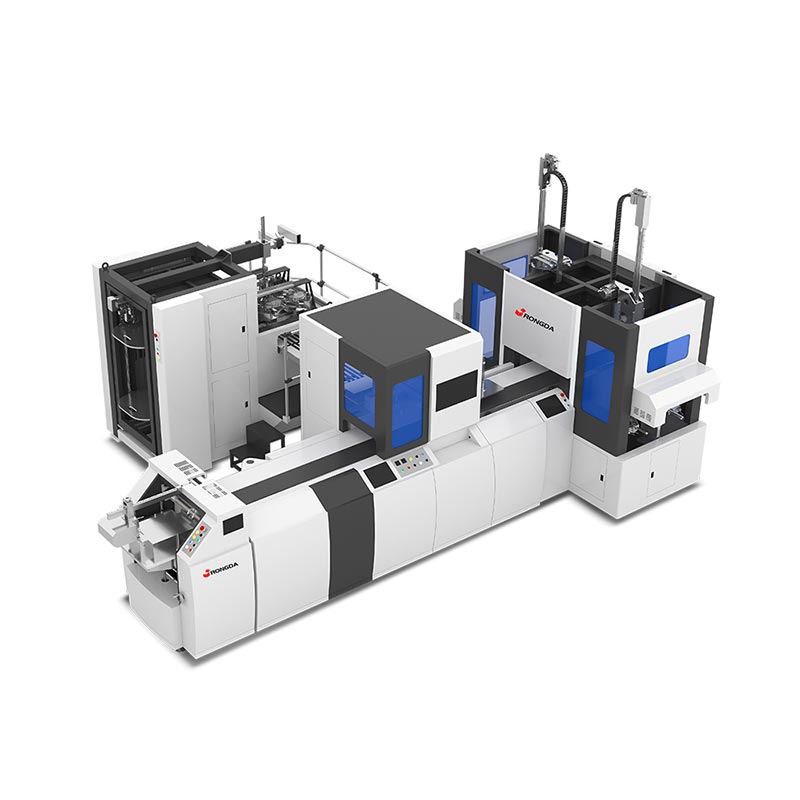 Avtomatik ikiqat stansiyalı sərt qutu hazırlama maşını